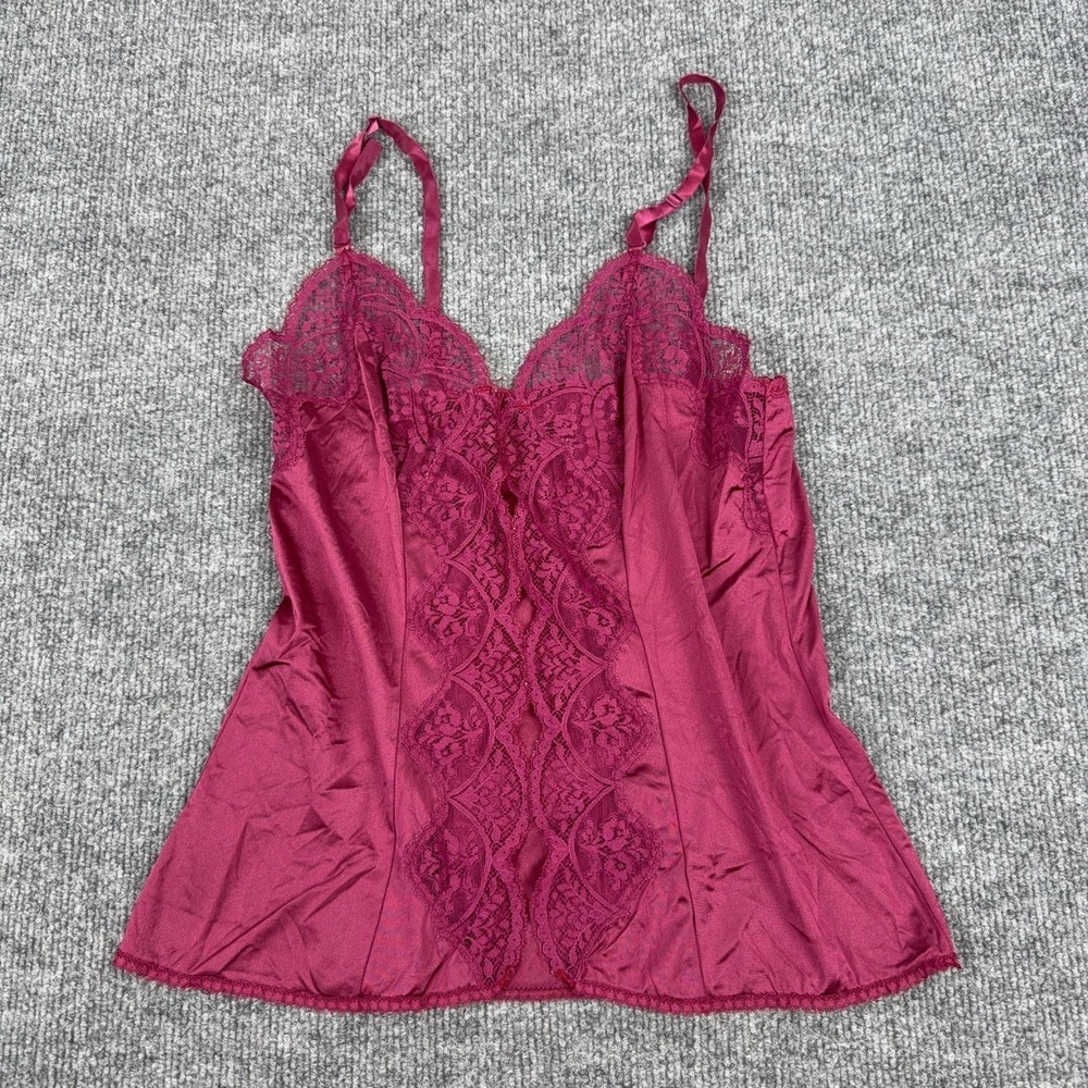Vintage Wonder Maid Camisole Womens 30 Pink Lace Nylon Non Cling Lingerie